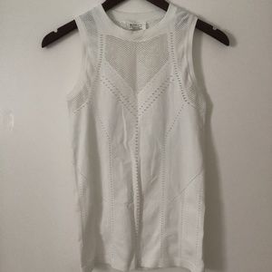 Athlete White Sleeveless Top